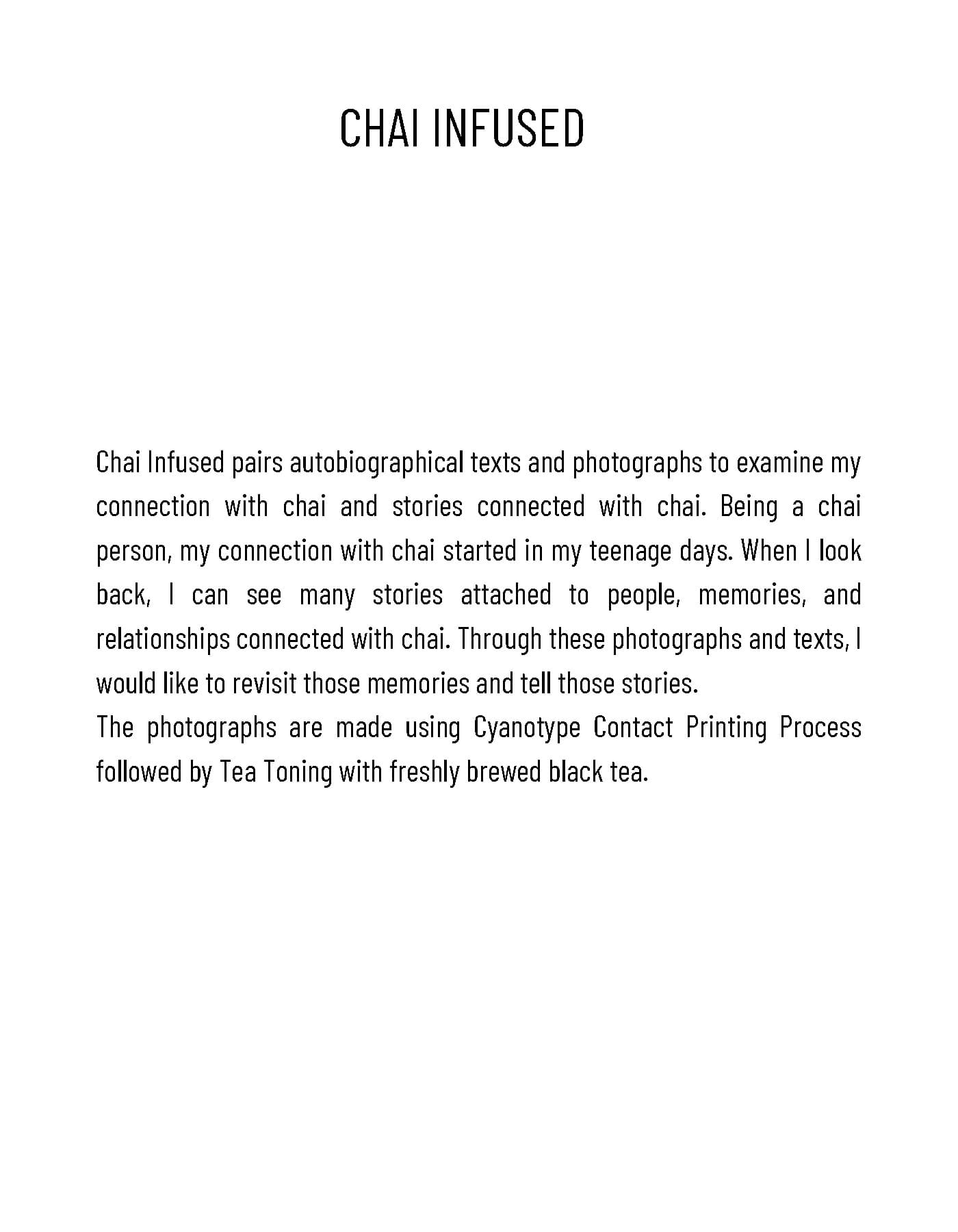 Chai Infused — photograph 1